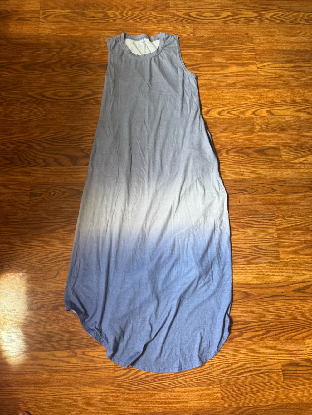Blue Ombre Maxi Tank Dress